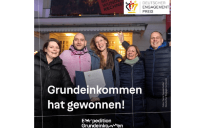 Unser Partner Expedition Grundeinkommen gewinnt den Deutschen Engagementpreis 2021