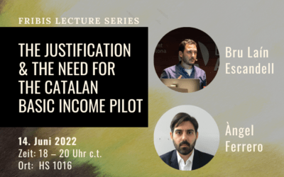 14 June 2022: Talk on the justification and the need for the Catalan Basic Income Pilot by Bru Laín and Àngel Ferrero