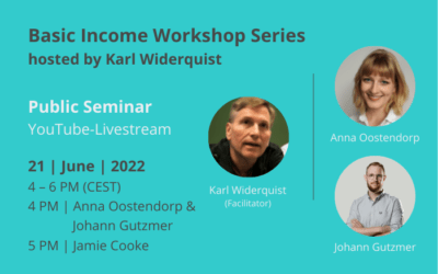 Mai/Juni 2022: Workshop-Reihe zum Grundeinkommen unter der Leitung von Karl Widerquist