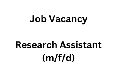 Job Vacancy “Research Assistant” (m/f/d)