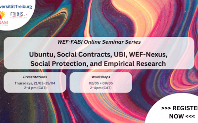 WEF-FABI Online Seminar Series: Ubuntu, Social Contracts, UBI, WEF-Nexus, Social Protection, and Empirical Research